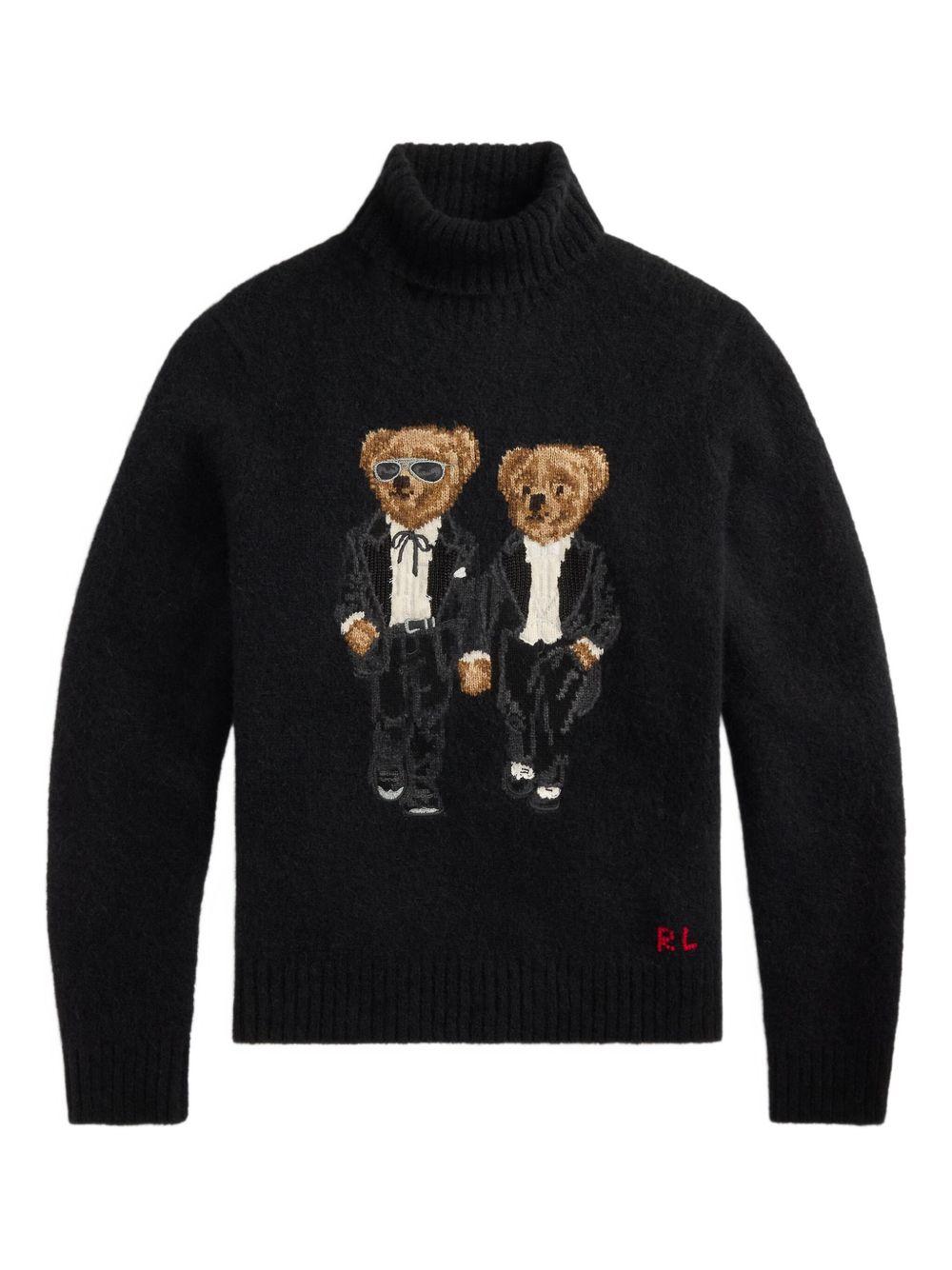 POLO RALPH LAUREN Maglione Ralph & Ricky Polo Bear nero