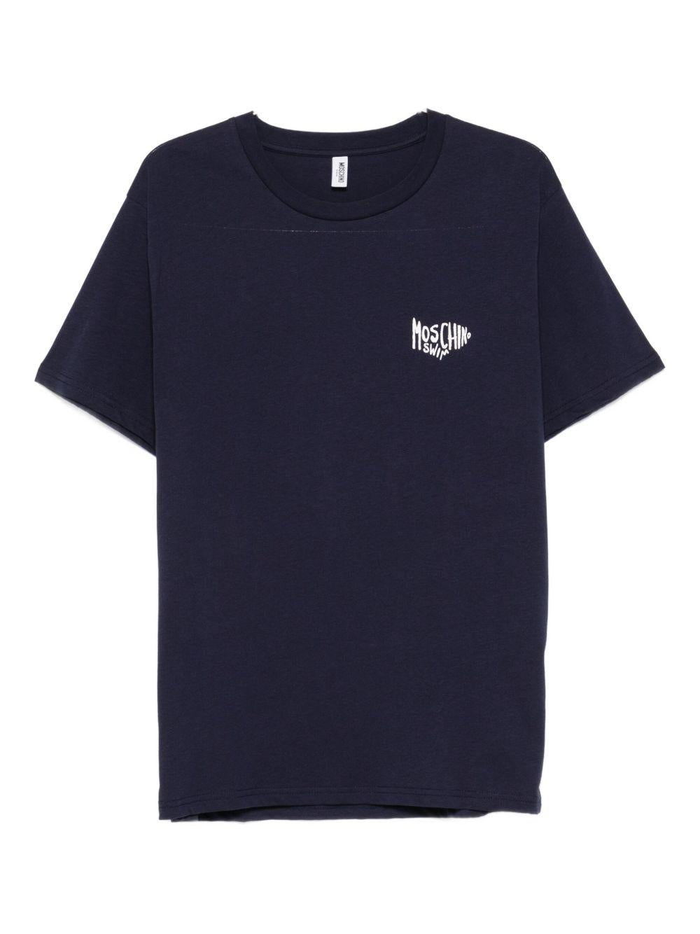 MOSCHINO SWIM T-shirt a maniche corte con logo