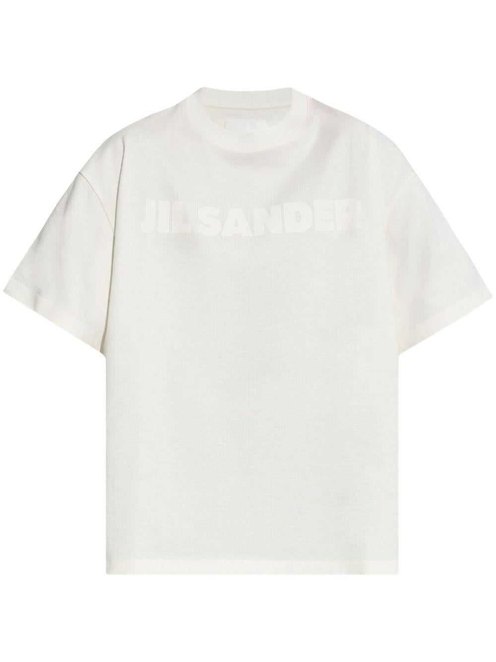 JIL SANDER T-shirt a maniche corte bianca con logo