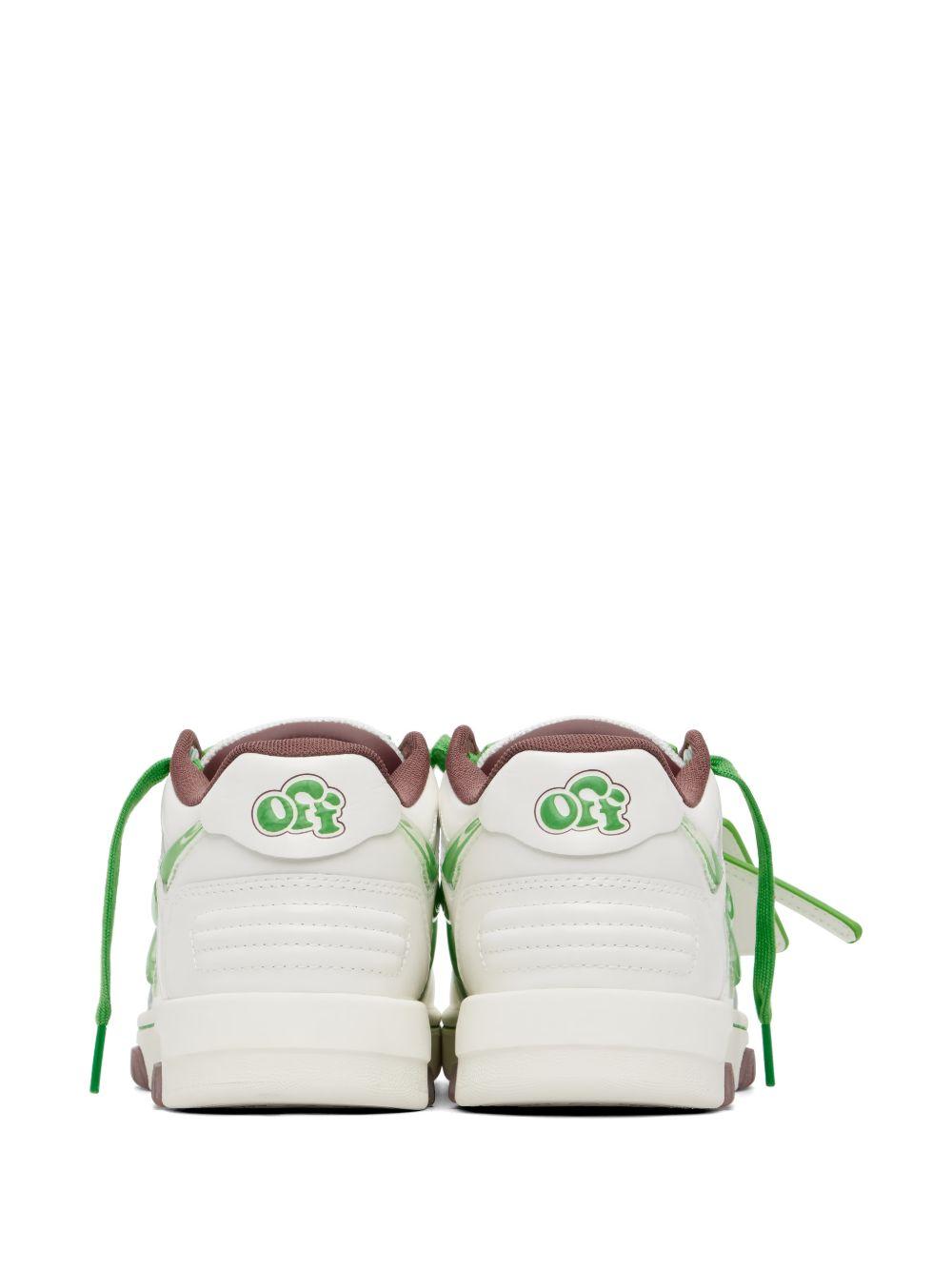 OFF WHITE Sneakers Out of Office bianche e verdi