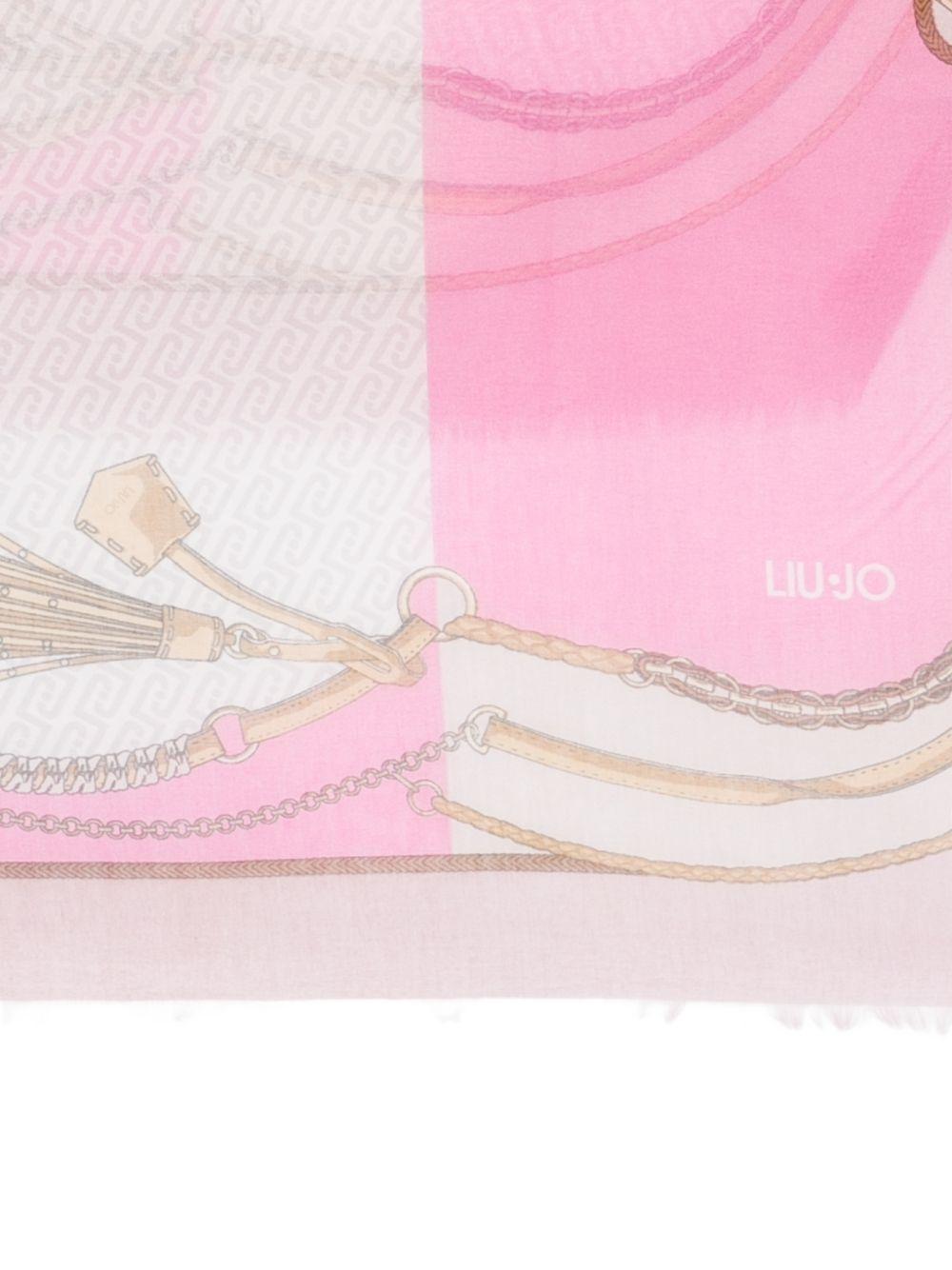 LIUJO Foulard con fantasia rosa