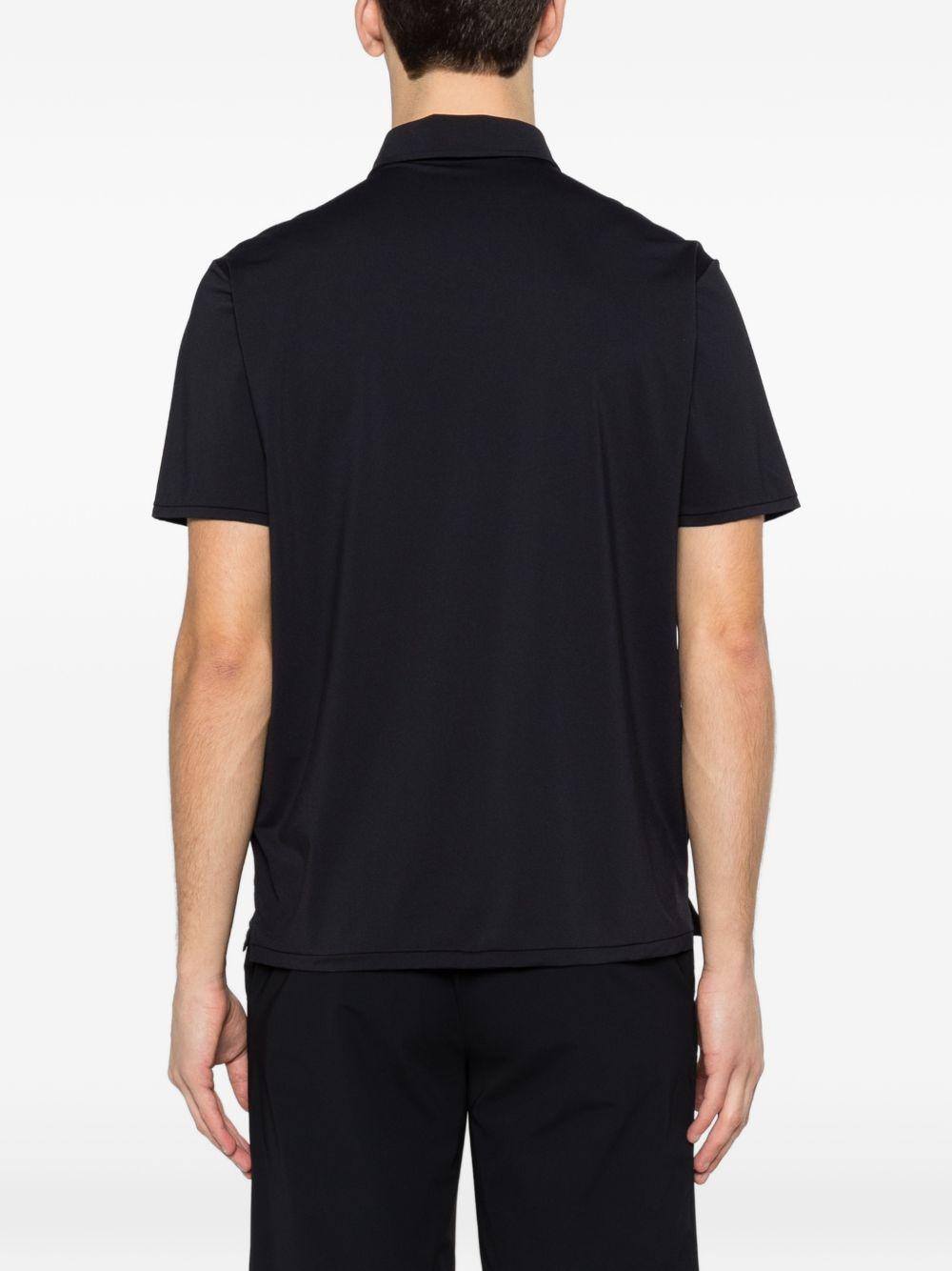 RRD ROBERTO RICCI DESIGNS Polo blu scuro con patch logo rosso