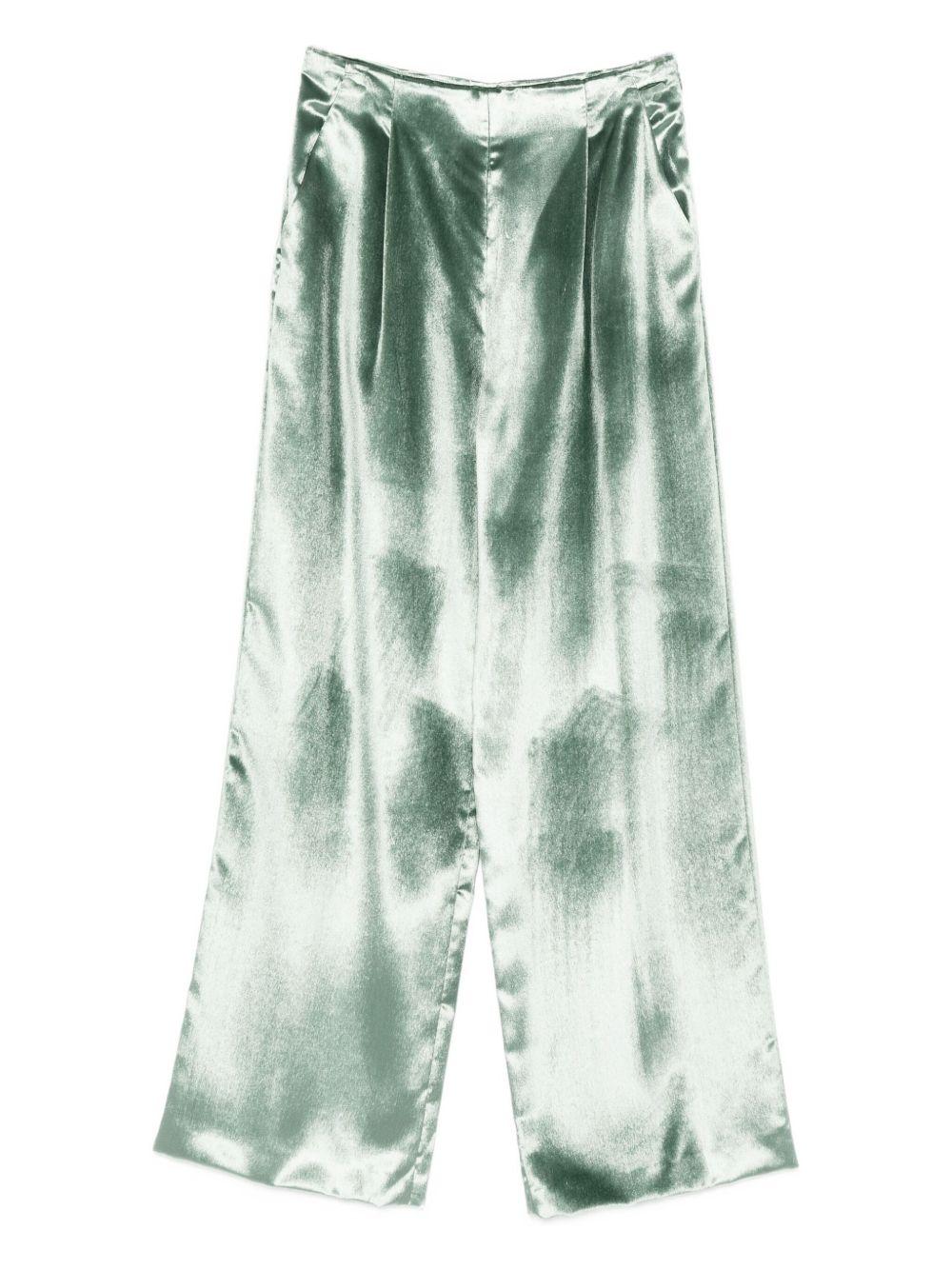 ALBERTA FERRETTI Pantaloni wide leg satinati