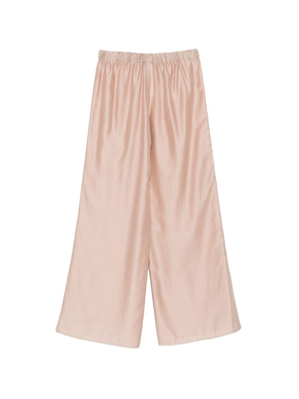 SEVENTY Pantalone a zampa larga cipria