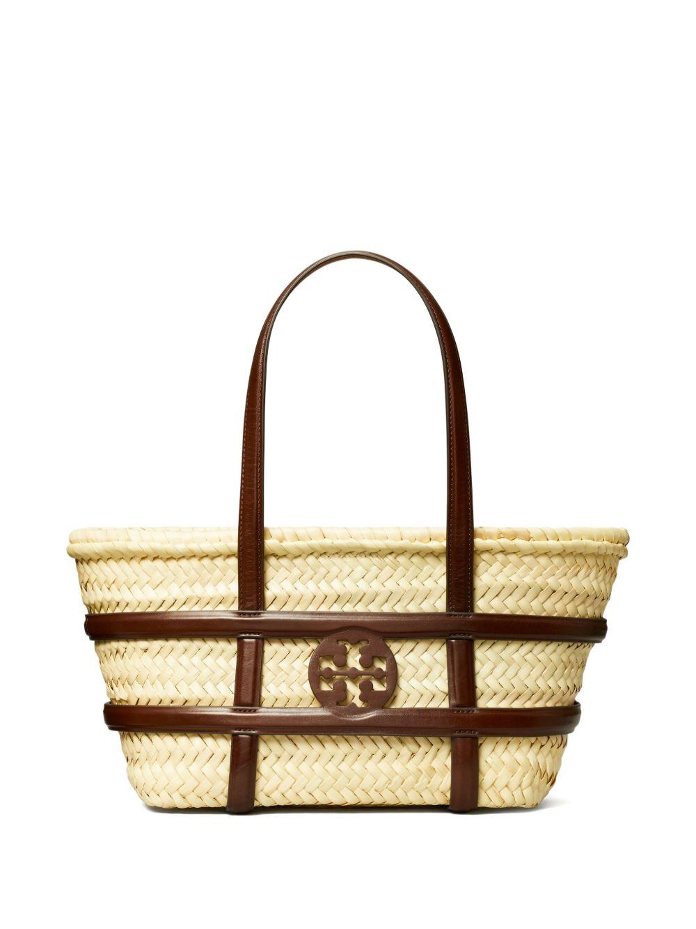 TORY BURCH Borsa tote 'Ella' piccola in rafia