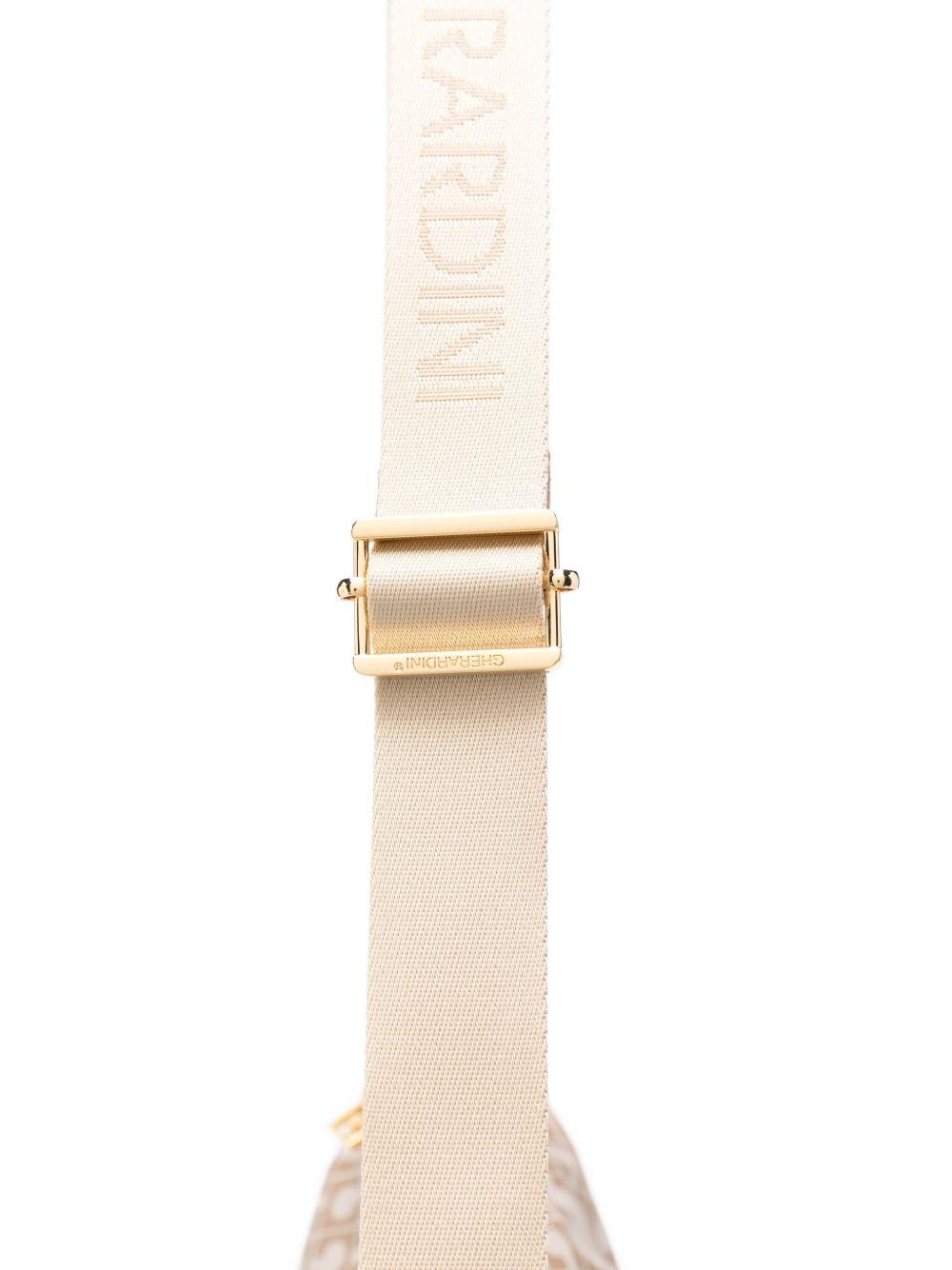 GHERARDINI Borsa a spalla Softy a mezza luna beige