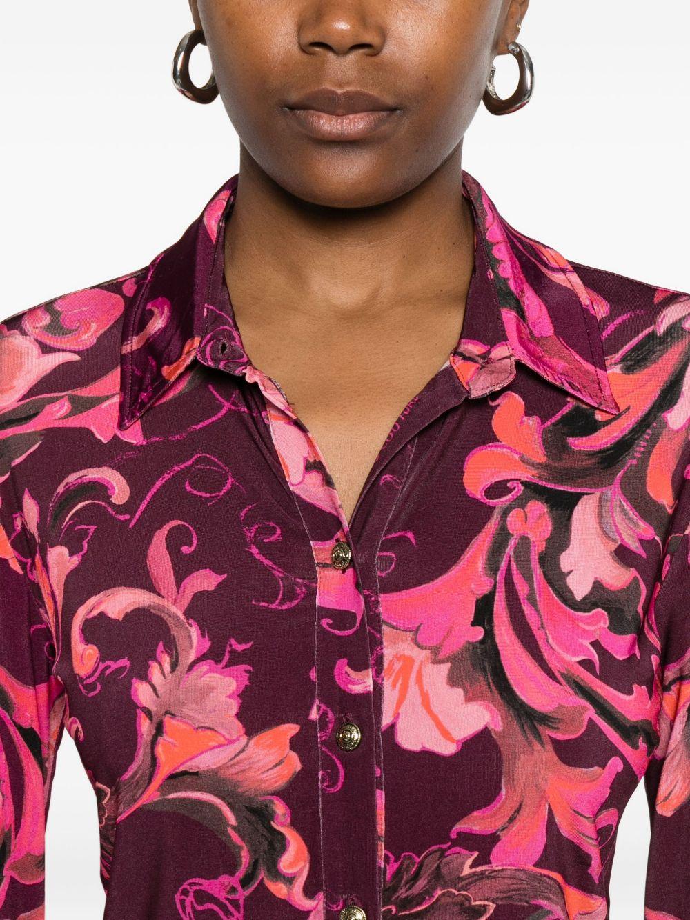 VERSACE JEANS COUTURE Camicia con stampa barocco