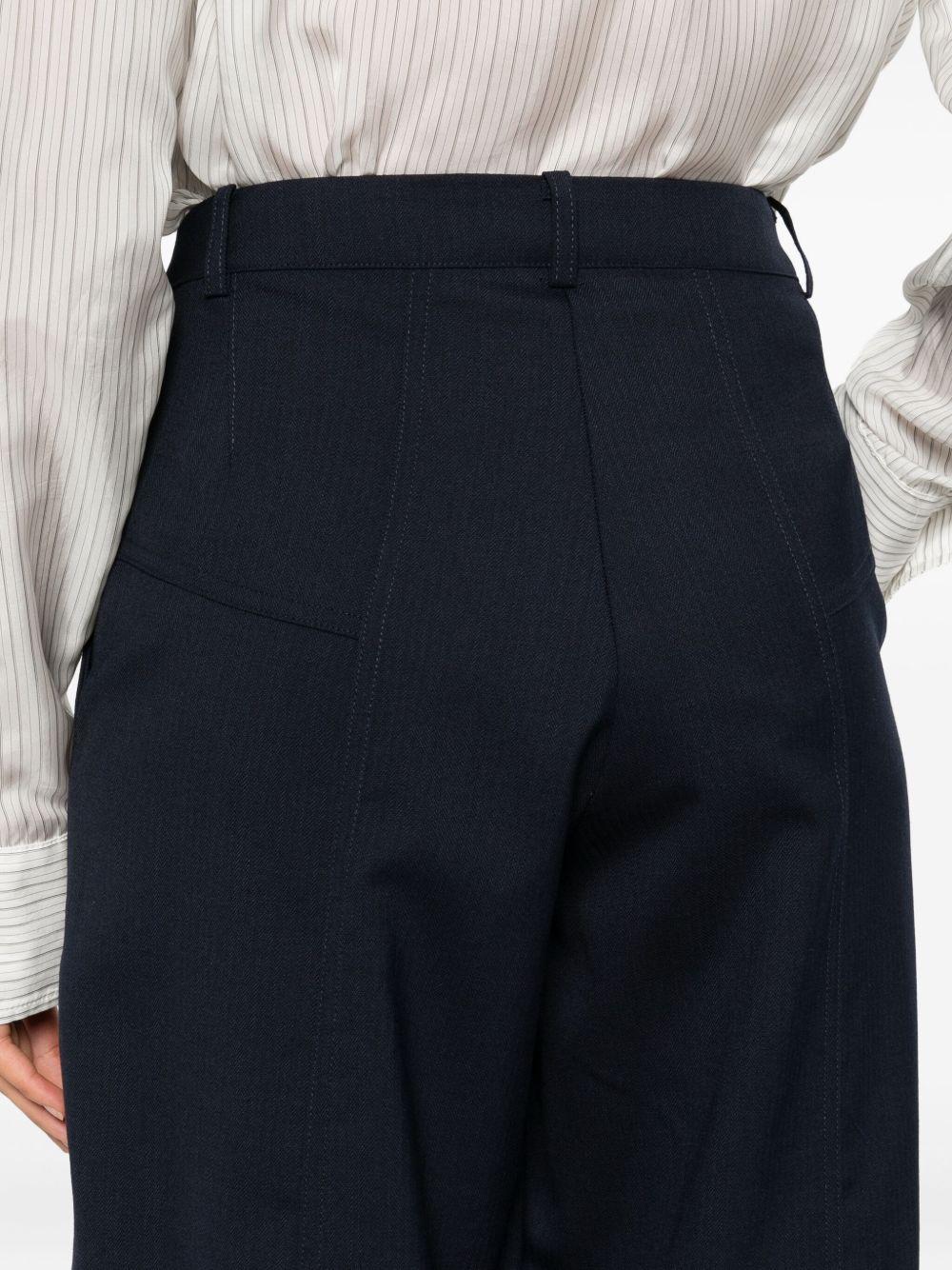 PINKO Pantaloni 'Pecorino' in misto lana blu