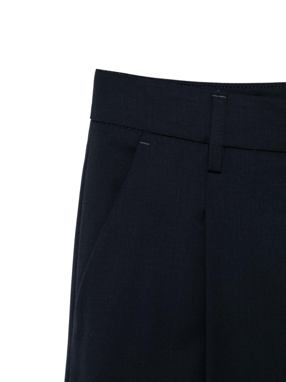 DONDUP Pantaloni Lia blu a gamba larga