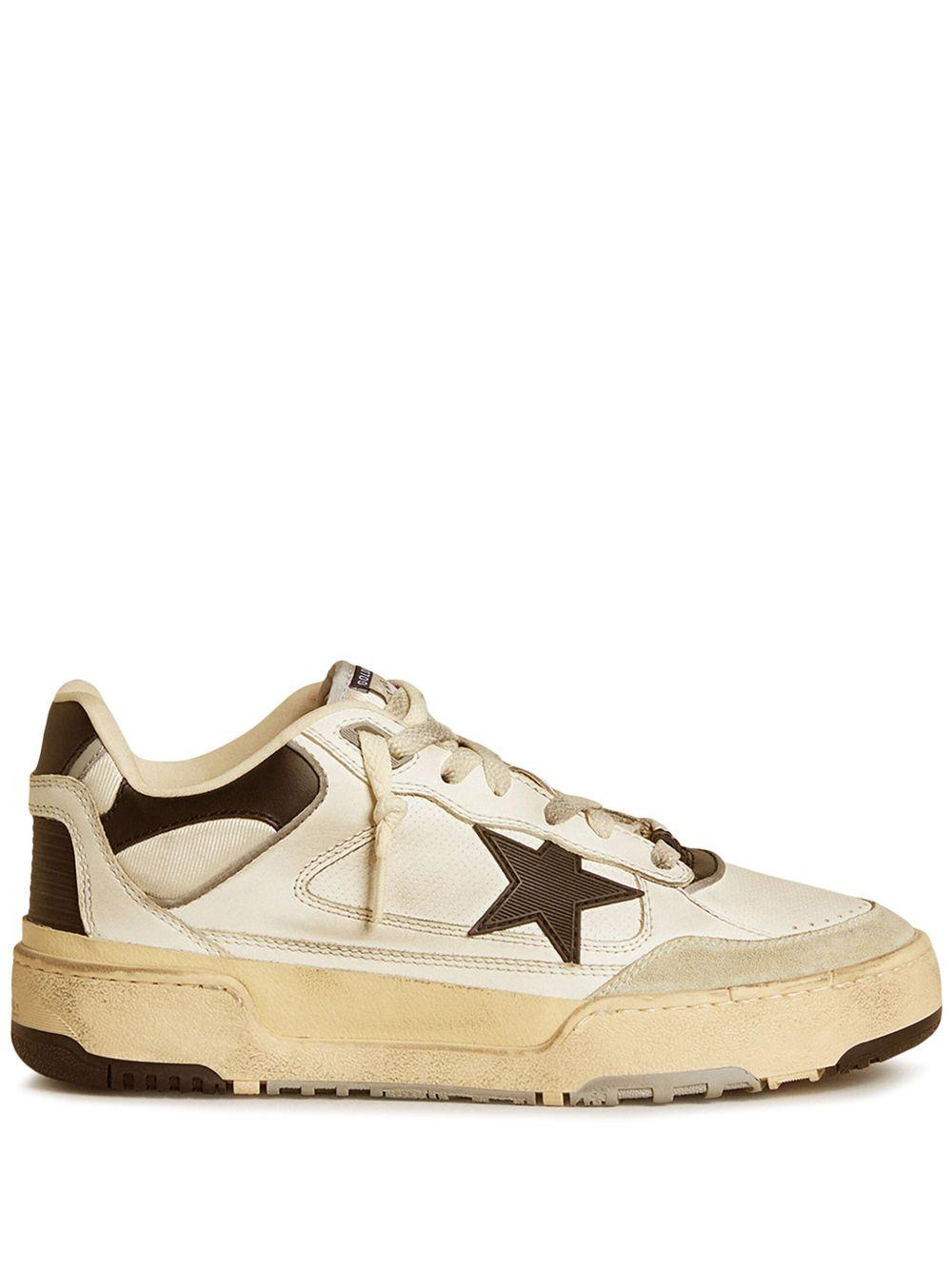 GOLDEN GOOSE Sneakers 'Forty2' in pelle bianca e marrone