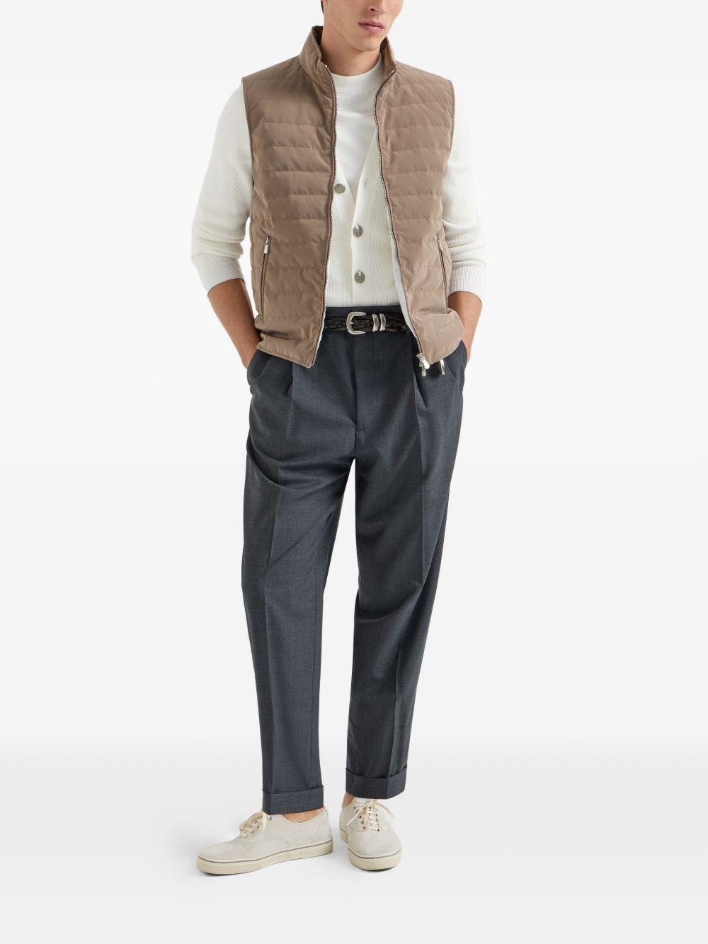 BRUNELLO CUCINELLI Gilet imbottito con zip