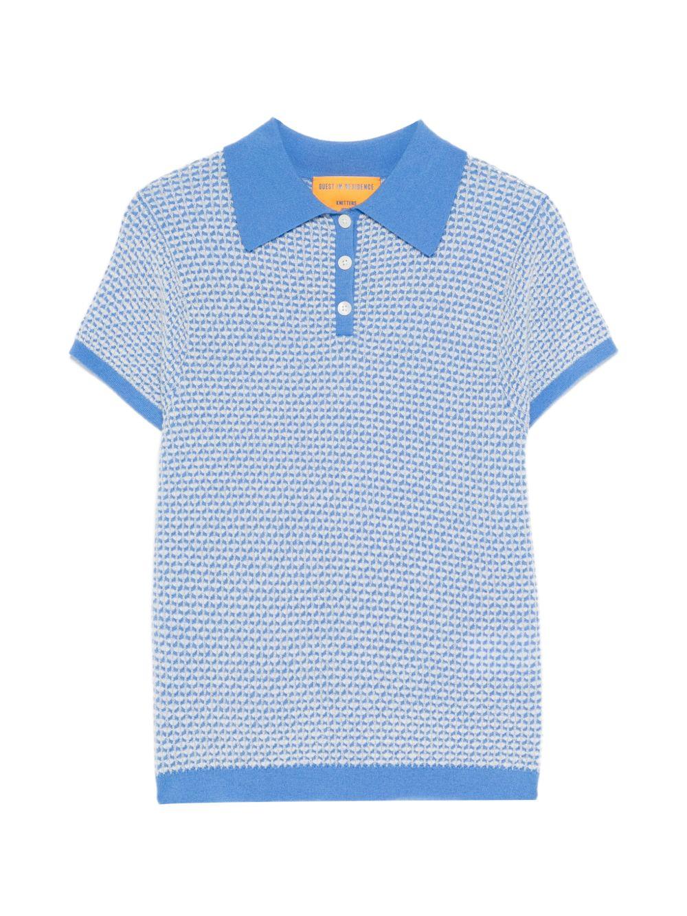 GUEST IN RESIDENCE Polo in cashmere azzurro