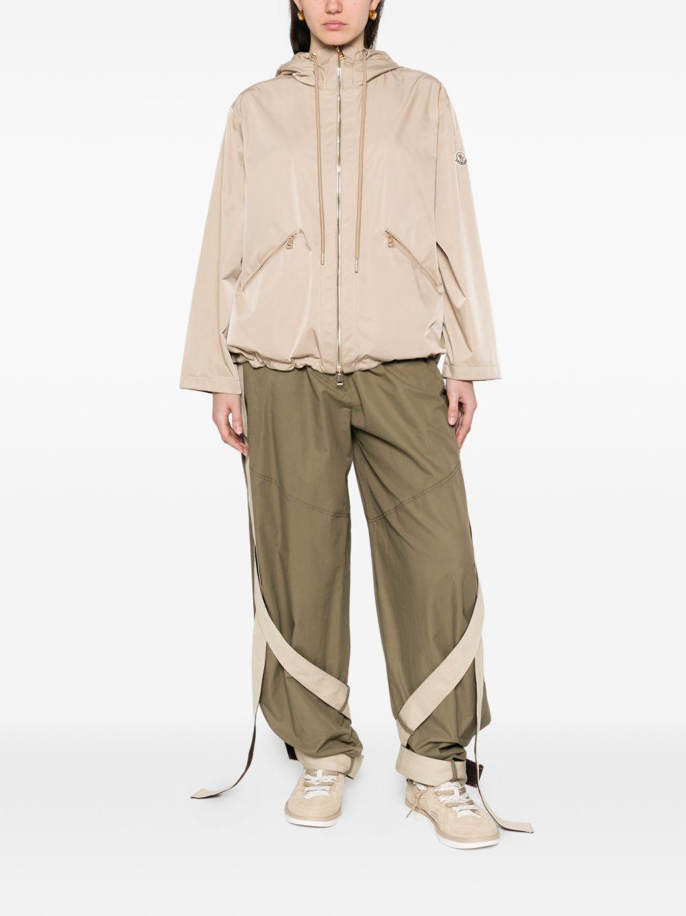 MONCLER Giacca beige con cappuccio