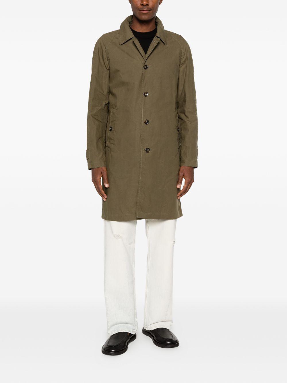 L IMPERMEABILE Trench impermeabile New Dean Wax Coat marrone