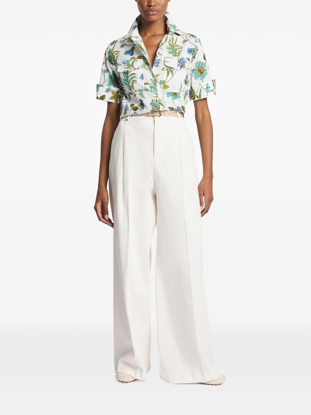 FAY Camicia con stampa floreale in cotone muticolore