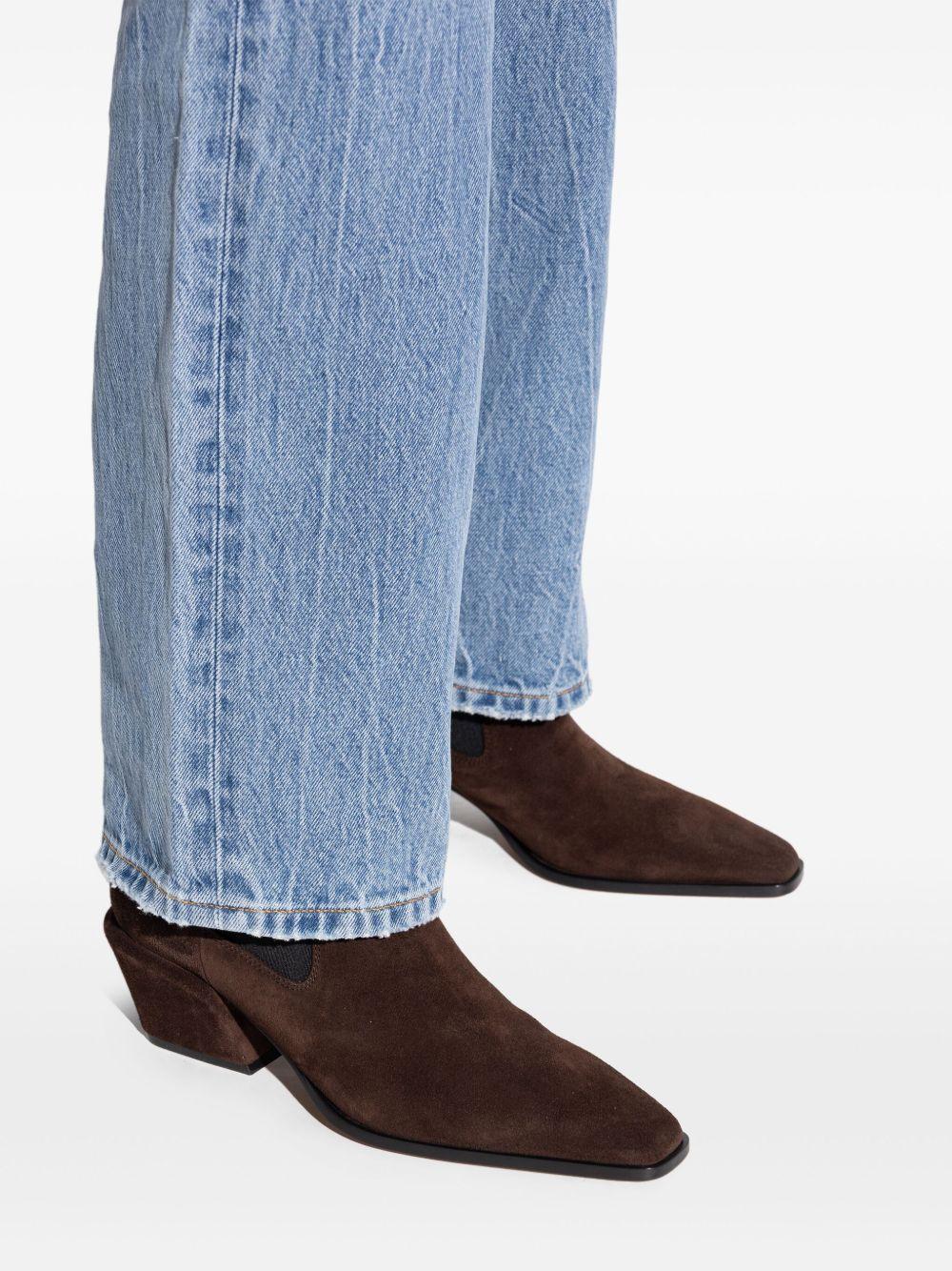 PARIS TEXAS Stivaletti marroni in suede