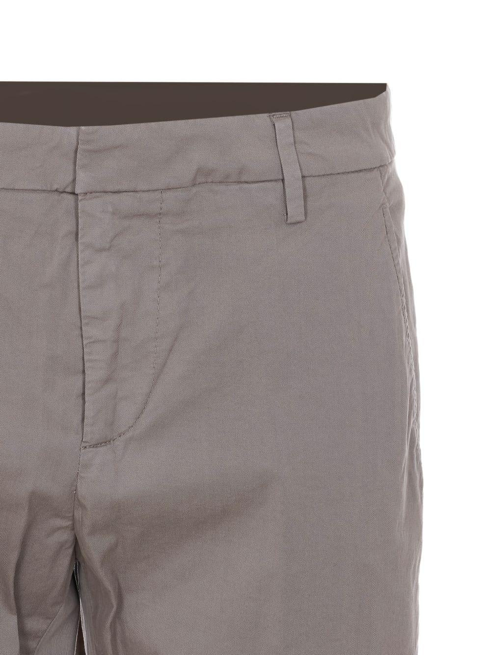 DONDUP Pantaloni Gaubert in cotone grigio