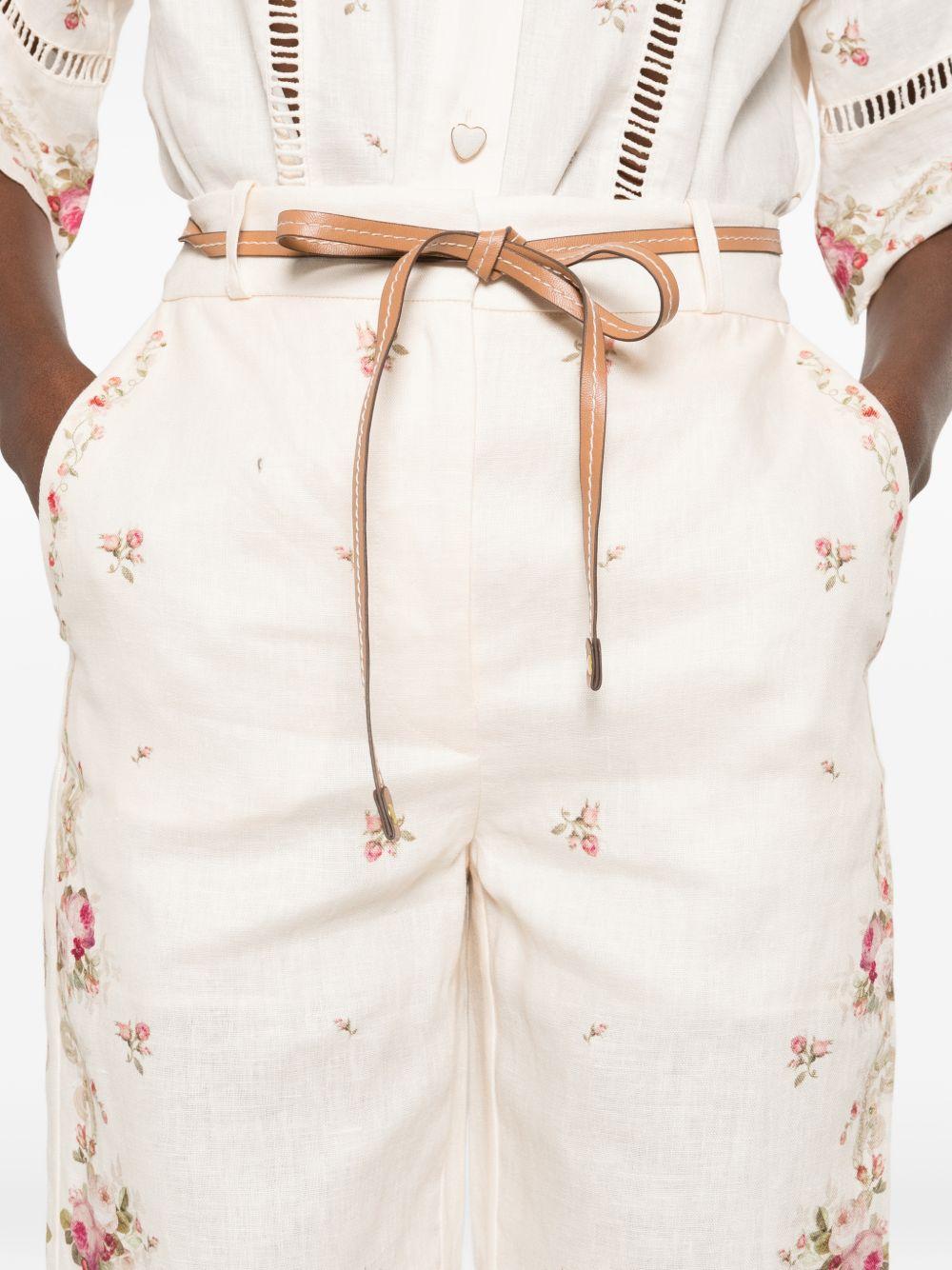 ZIMMERMANN Pantaloni 'Patience' a fiori