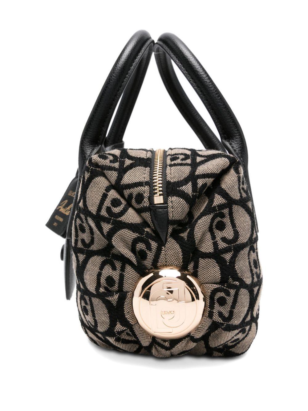 LIUJO Borsa beige con logo all-over