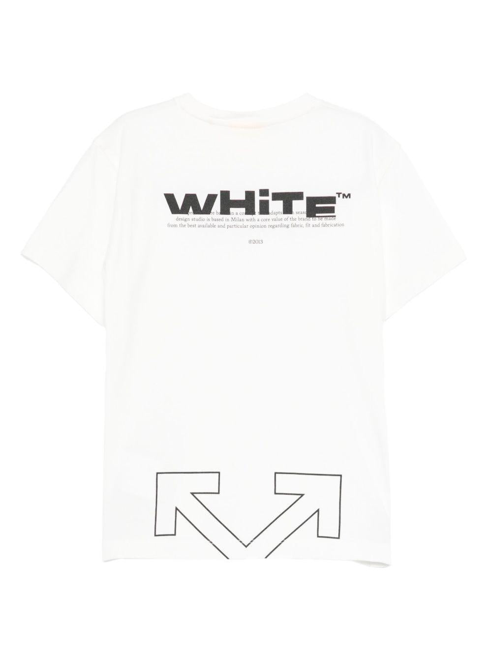 OFF WHITE T-shirt in cotone con stampa