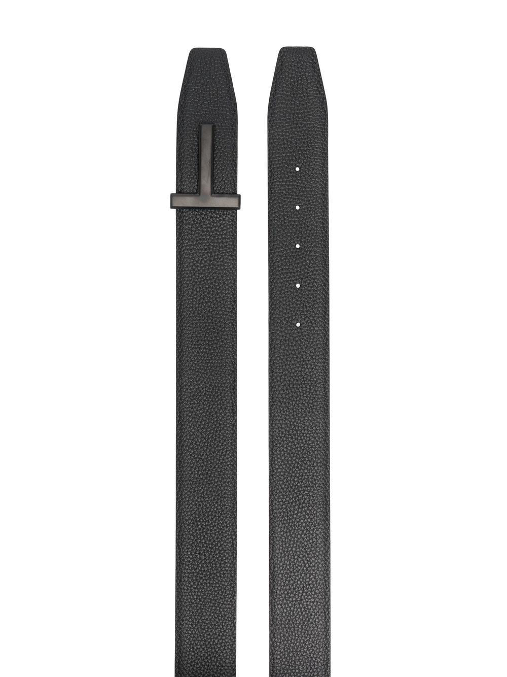 TOM FORD Cintura in pelle di vitello reversibile