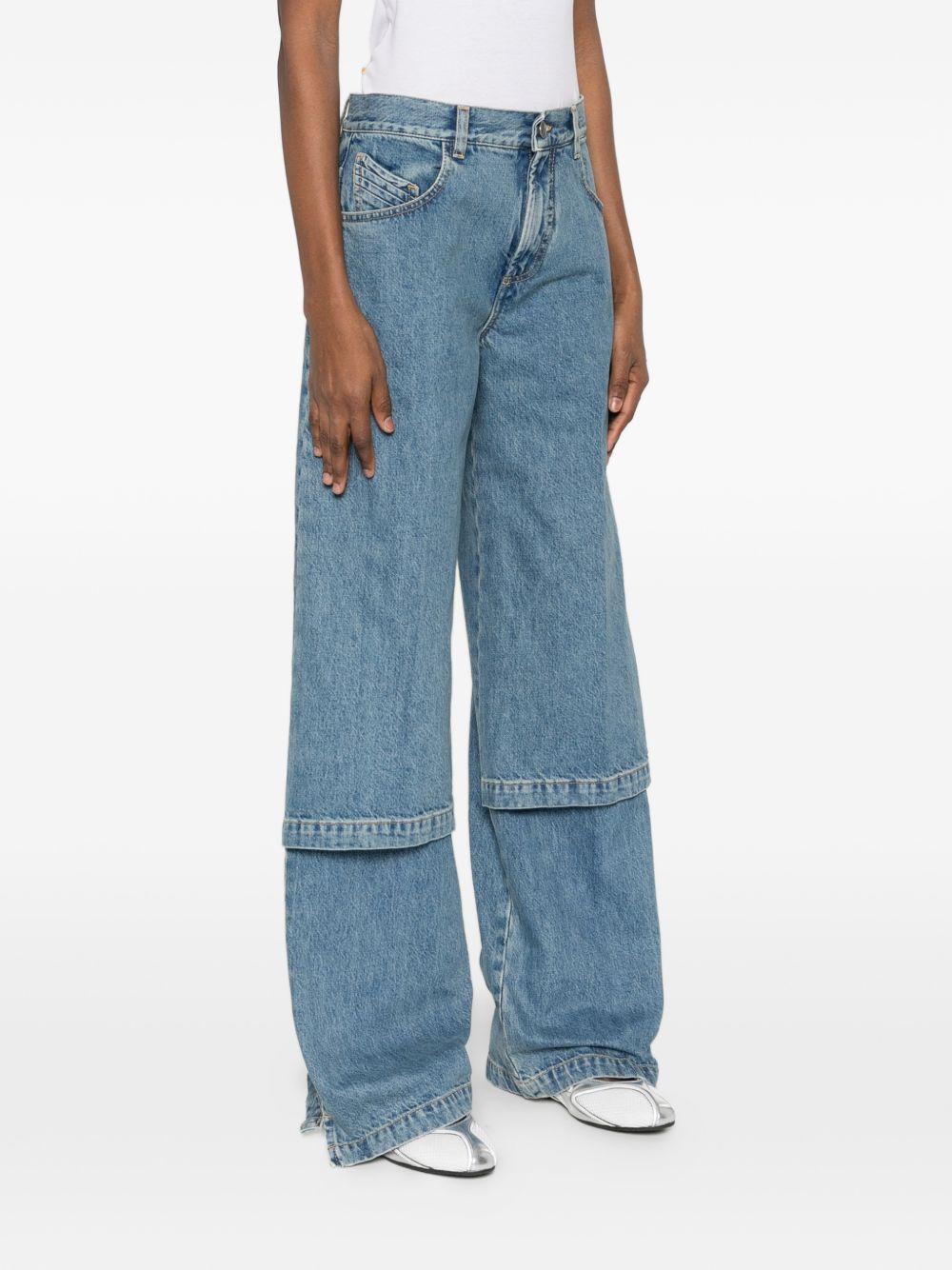 THE ATTICO Jeans in cotone azzurro