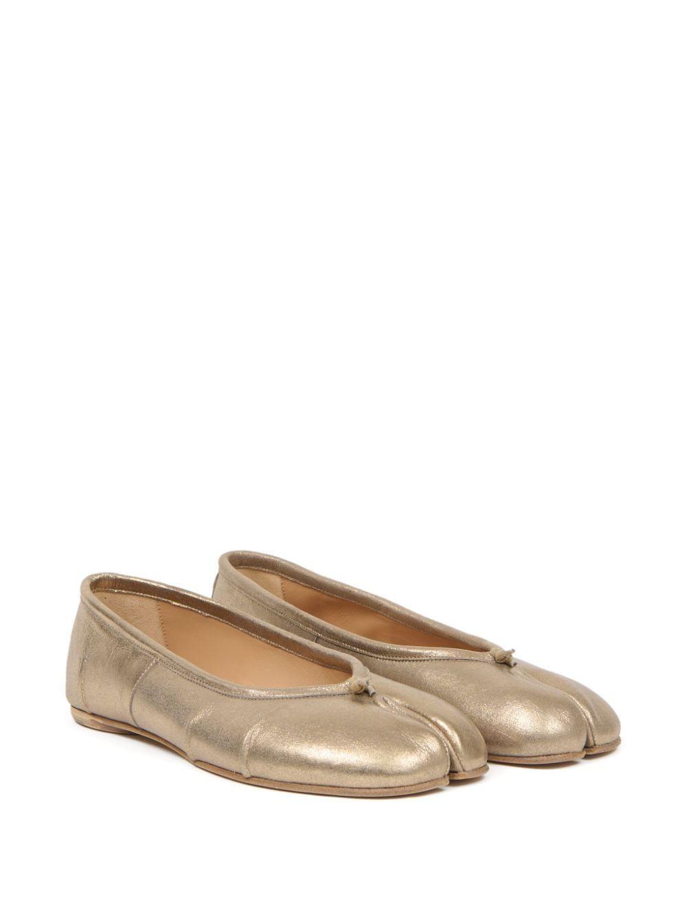 MAISON MARGIELA Ballerine dorate Tabi