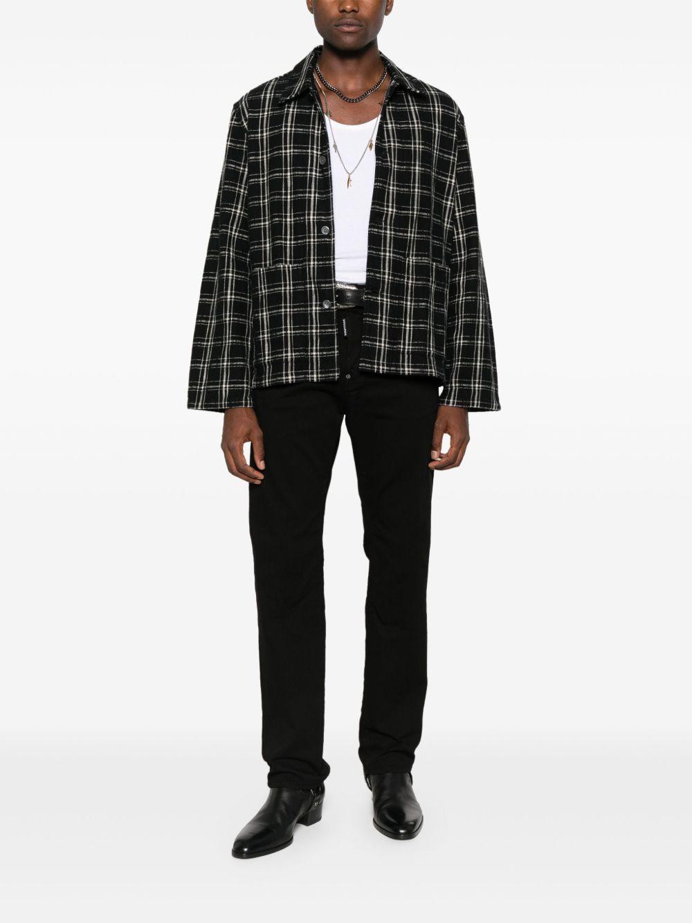 DSQUARED2 Jeans neri in cotone elasticizzato