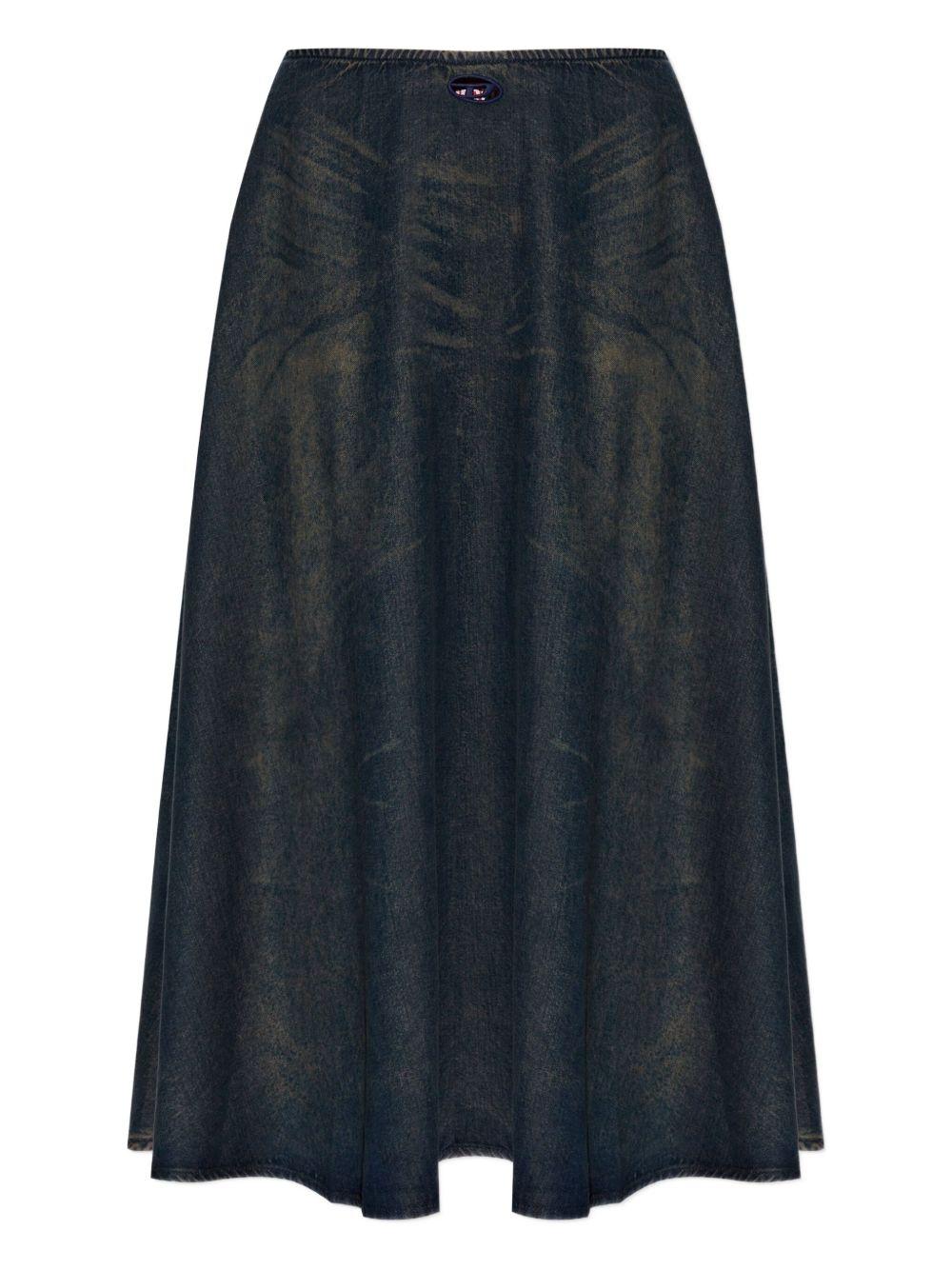 DIESEL Gonna lunga blu navy `DE-ANNIE-S`