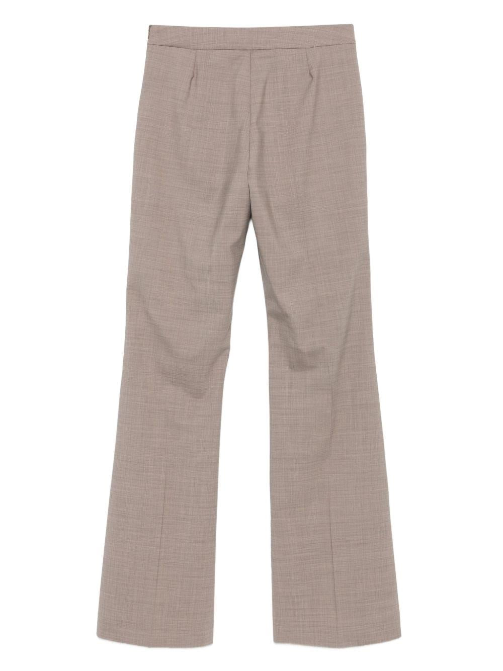 D EXTERIOR Pantaloni beige a gamba svasata