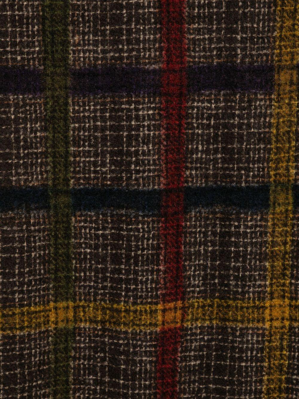 FALIERO SARTI Sciarpa marrone a quadri 'Nivo'