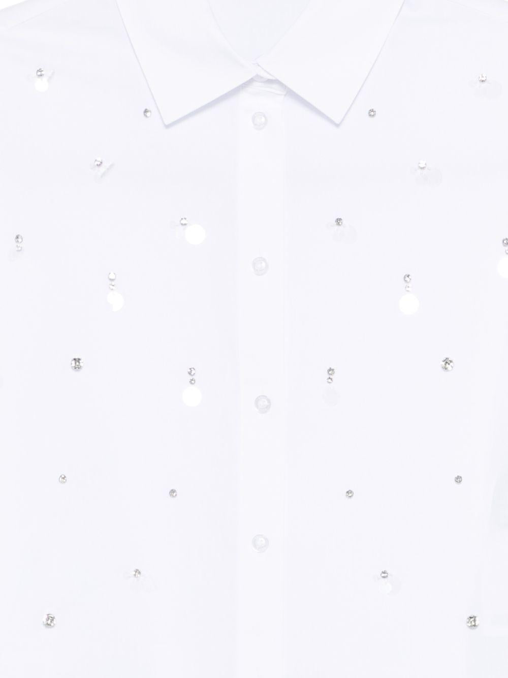 LIUJO Camicia a maniche lunghe con strass