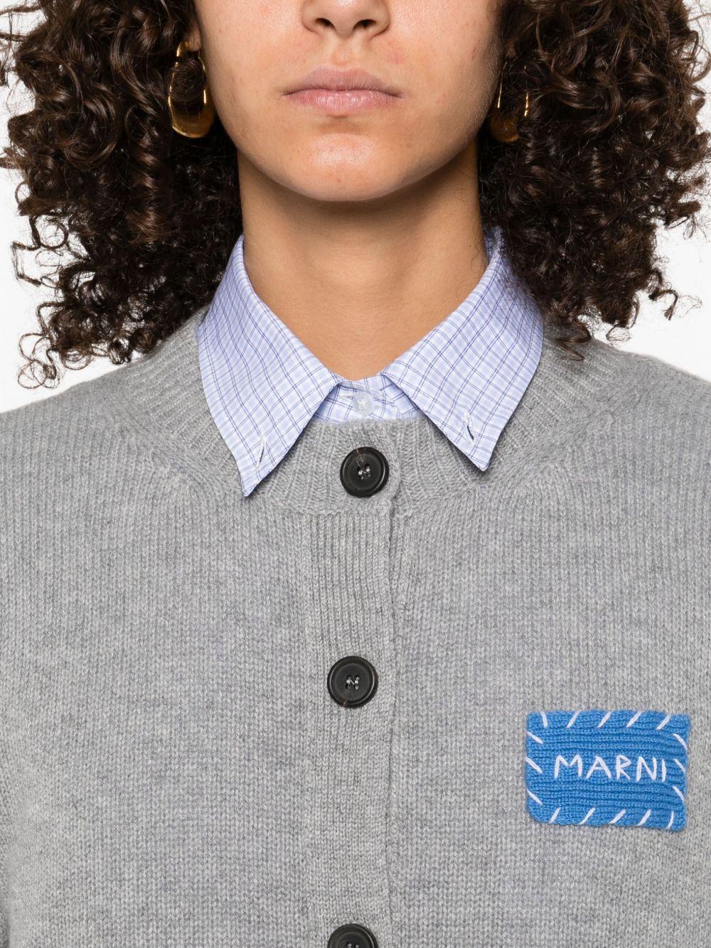 MARNI Cardigan con applicazione