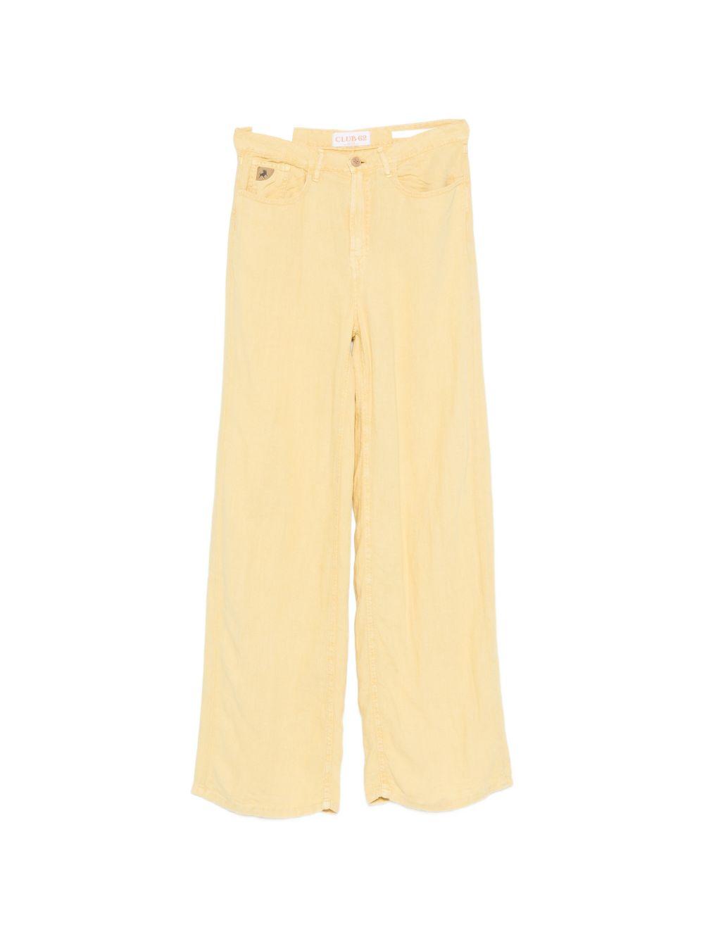 LOIS Jeans gialli a gamba larga