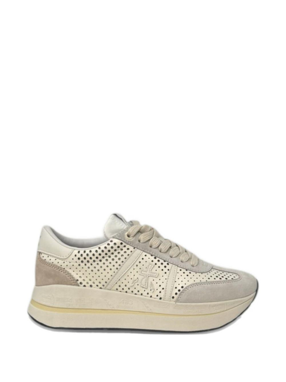 PREMIATA Sneakers e trainers con dettagli dorati beige