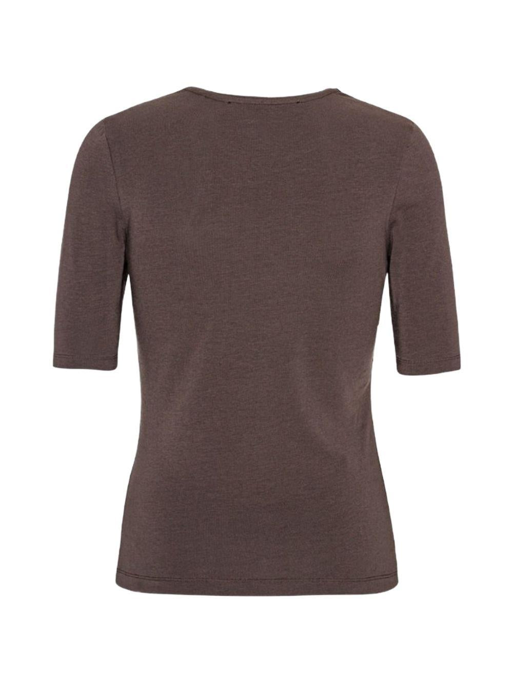 ROTATE T-shirt marrone con logo