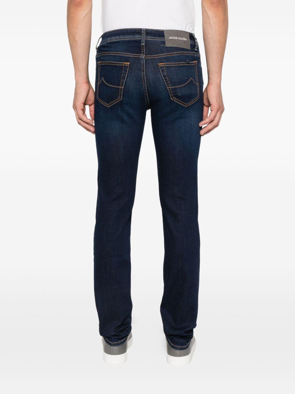 JACOB COHEN Jeans a gamba dritta blu scuro