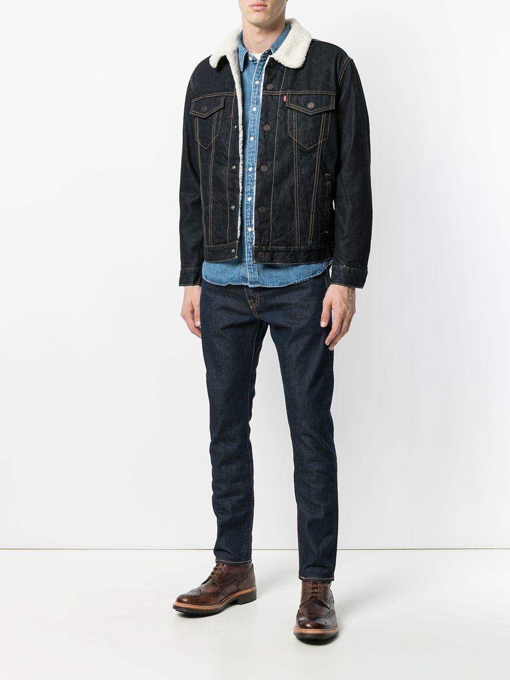 LEVIS Giacca denim con shearling