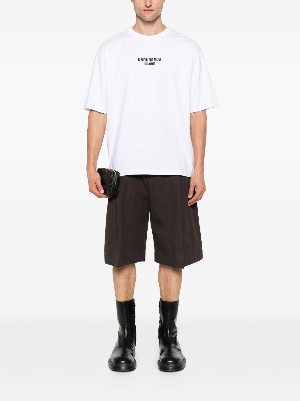 DSQUARED2 T-shirt in cotone bianco con logo