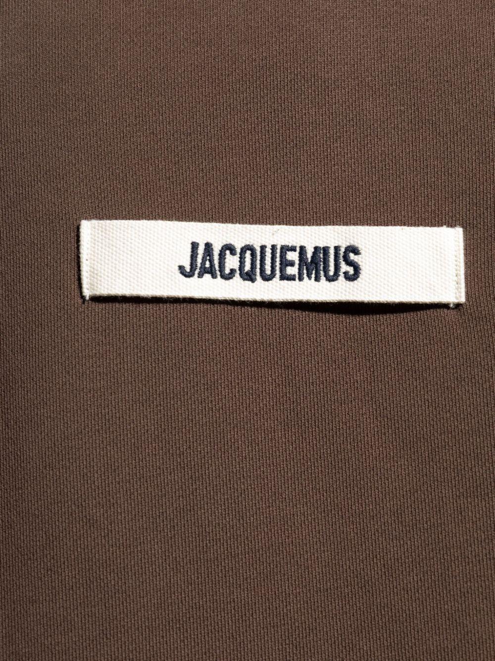 JACQUEMUS Felpa 'Gross Grain' marrone