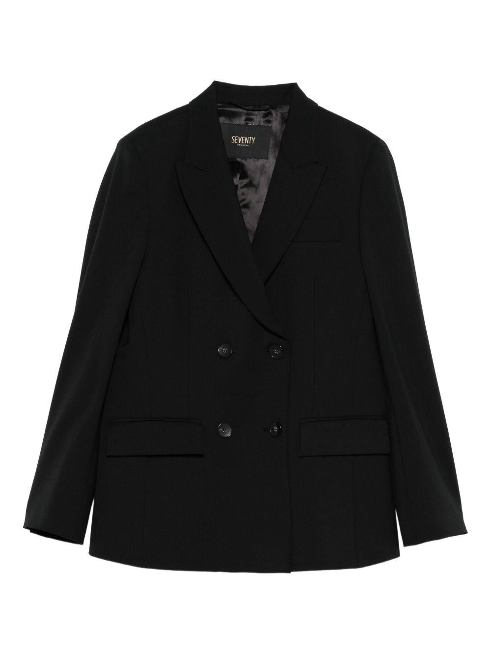 SEVENTY Blazer doppiopetto nero