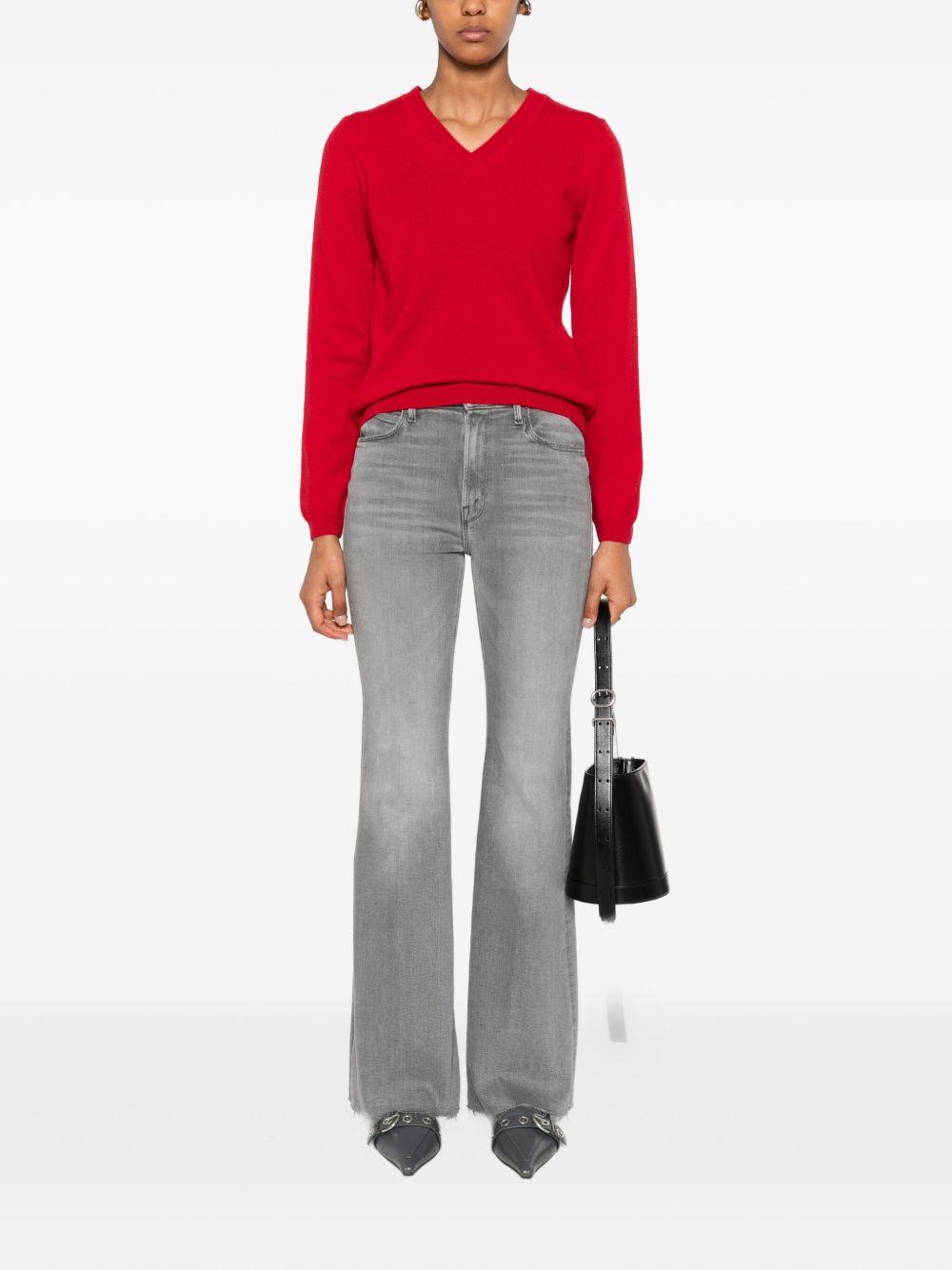 MOTHER Jeans denim grigio The Doozy Sneak Fray