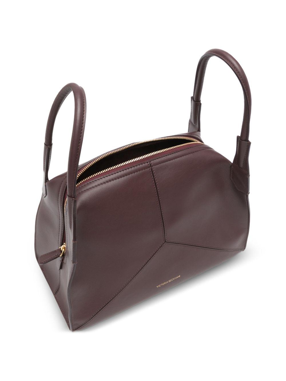 VICTORIA BECKHAM Borsa a mano tote in pelle bordeaux