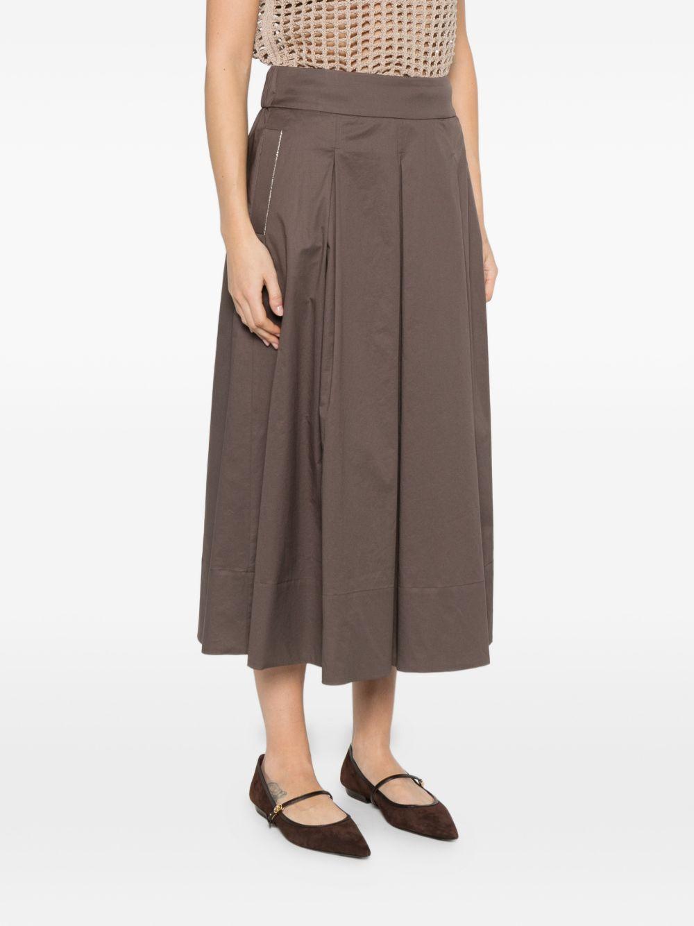 PESERICO Gonna midi a pieghe