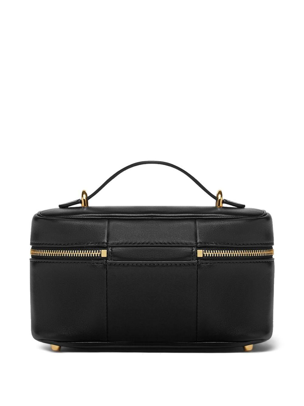 VERSACE Borsa 'Vanity Versace Tag' in pelle nera