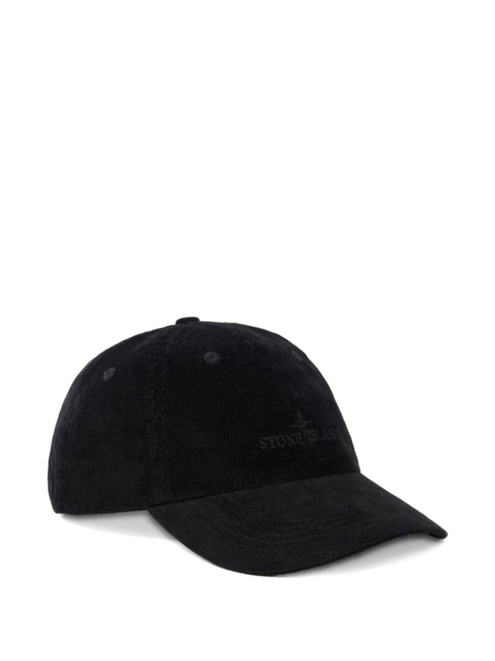 STONE ISLAND Cappello da baseball nero