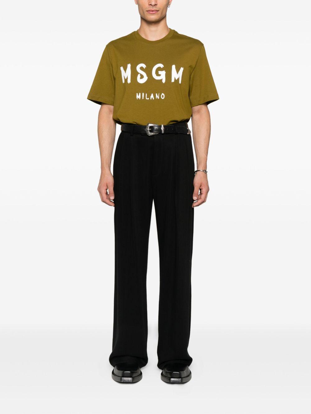 MSGM T-shirt in cotone con logo