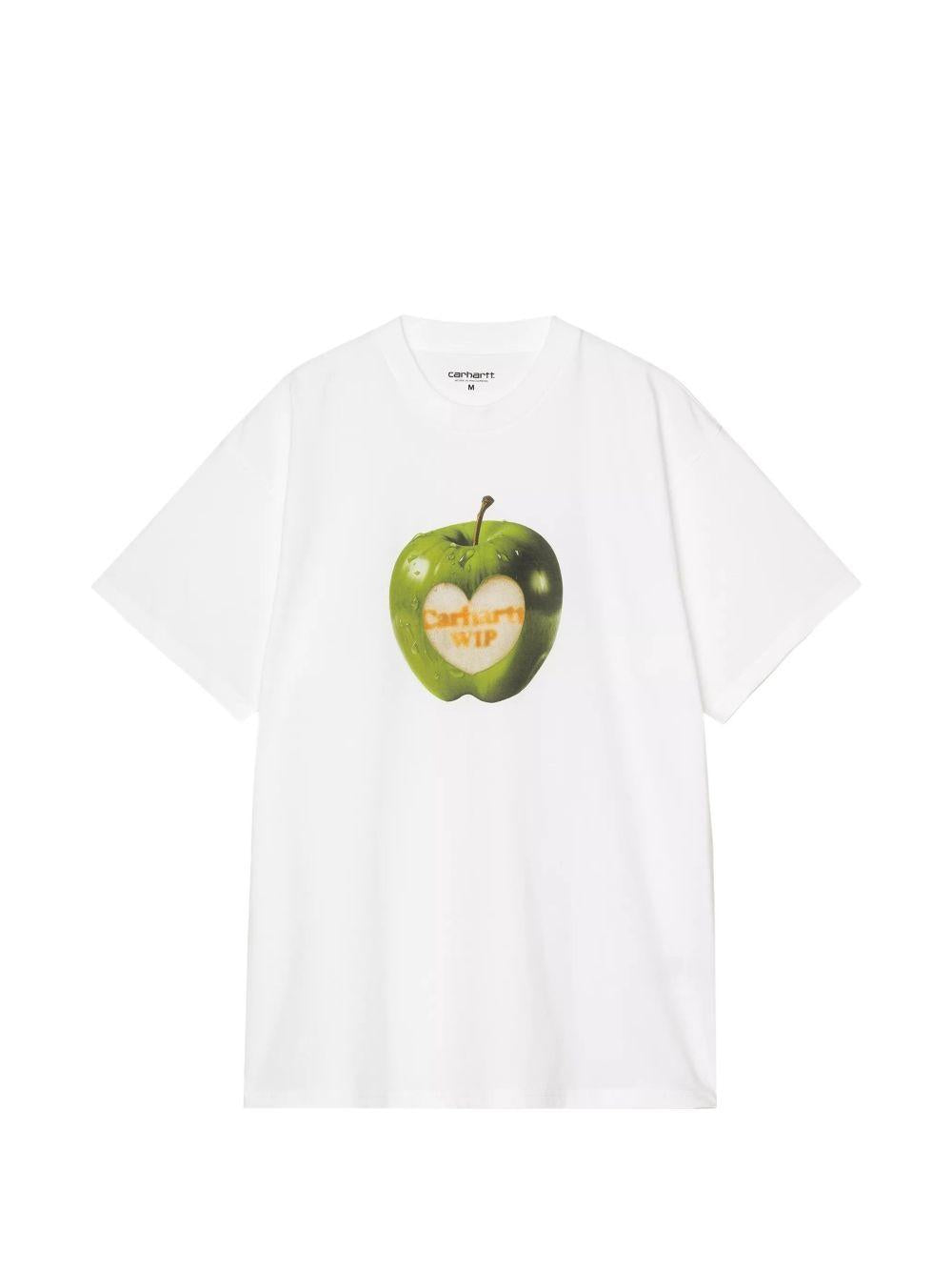 CARHARTT WIP T-shirt in cotone bianco con stampa