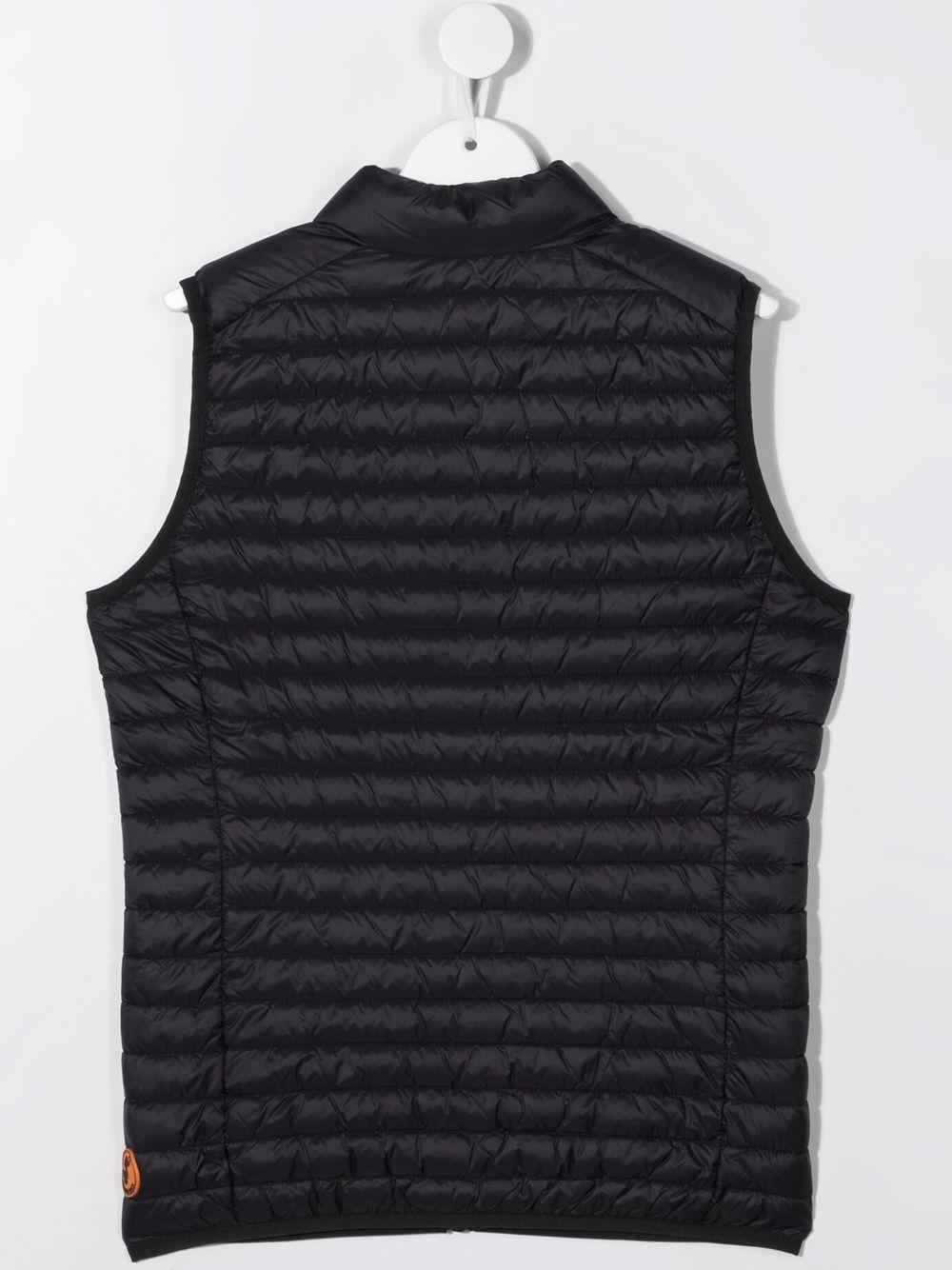 SAVE THE DUCK Gilet nero con zip