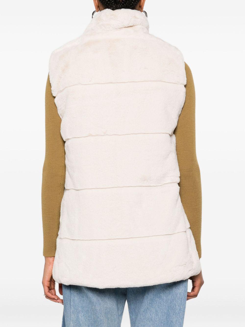 SAVE THE DUCK Gilet in ecopelliccia con zip